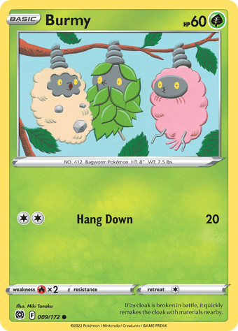 Burmy Brilliant Stars Pokemon Card