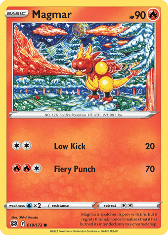 Magmar Brilliant Stars Pokemon Card