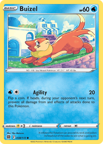 Buizel Brilliant Stars Pokemon Card