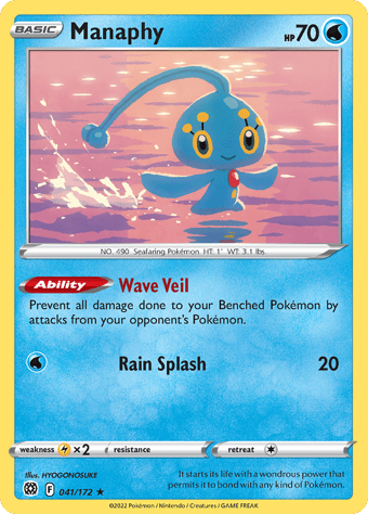 Manaphy Brilliant Stars Pokemon Card