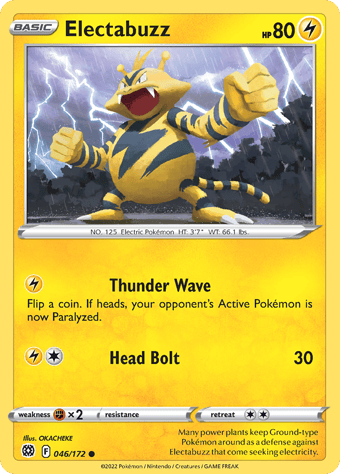 Electabuzz Brilliant Stars Pokemon Card