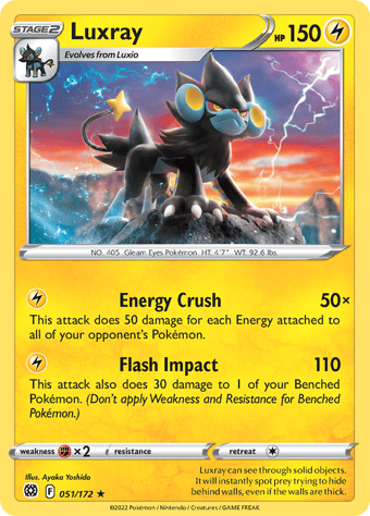 Luxray Brilliant Stars Pokemon Card