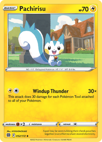 Pachirisu Brilliant Stars Pokemon Card