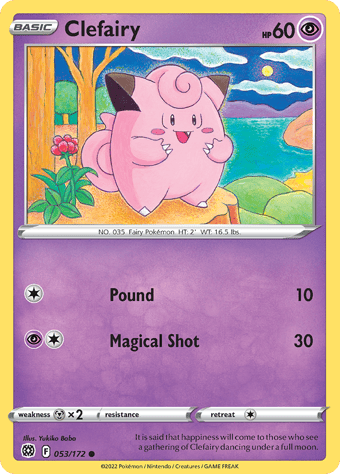 Clefairy Brilliant Stars Pokemon Card