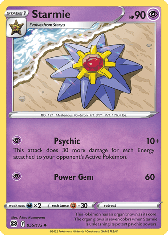 Starmie Brilliant Stars Pokemon Card