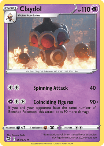 Claydol Brilliant Stars Pokemon Card