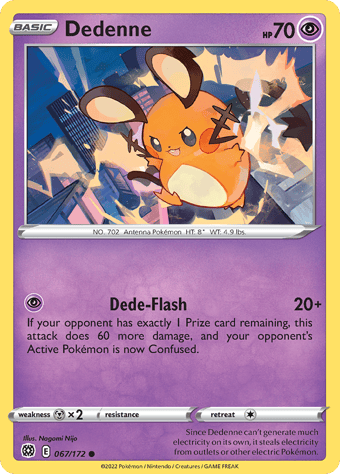 Dedenne Brilliant Stars Pokemon Card