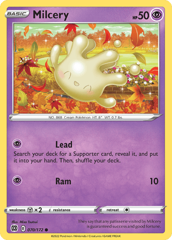 Milcery Brilliant Stars Pokemon Card