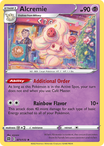 Alcremie Brilliant Stars Pokemon Card