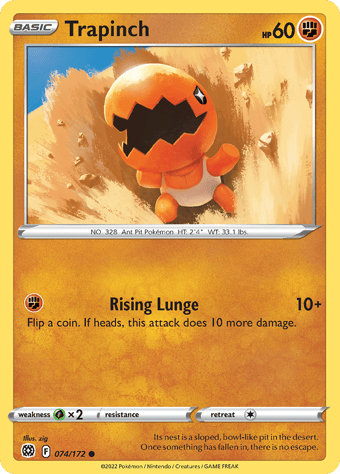 Trapinch Brilliant Stars Pokemon Card