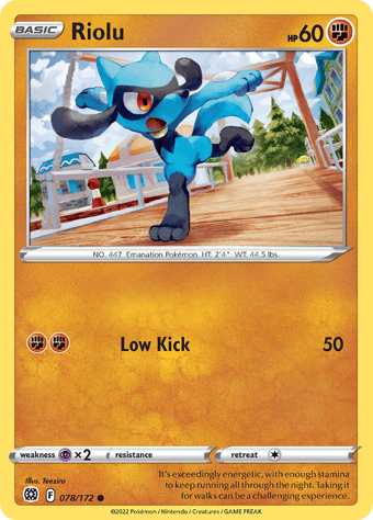 Riolu Brilliant Stars Pokemon Card