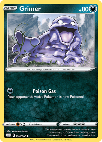 Grimer Brilliant Stars Pokemon Card