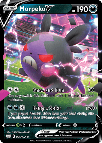 Morpeko V Brilliant Stars Pokemon Card