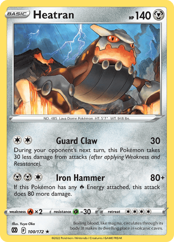 Heatran Brilliant Stars Pokemon Card