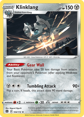 Klinklang Brilliant Stars Pokemon Card
