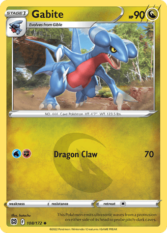 Gabite Brilliant Stars Pokemon Card