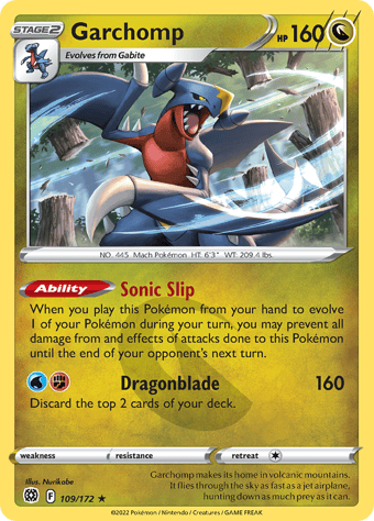 Garchomp Brilliant Stars Pokemon Card