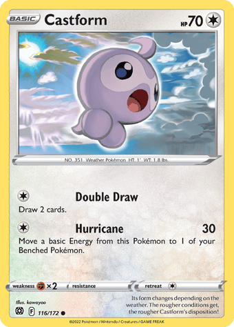 Castform Brilliant Stars Pokemon Card