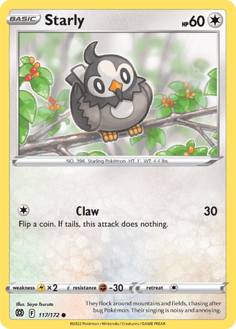 Starly Brilliant Stars Pokemon Card