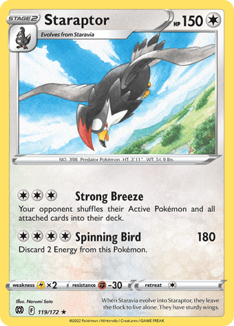 Staraptor Brilliant Stars Pokemon Card
