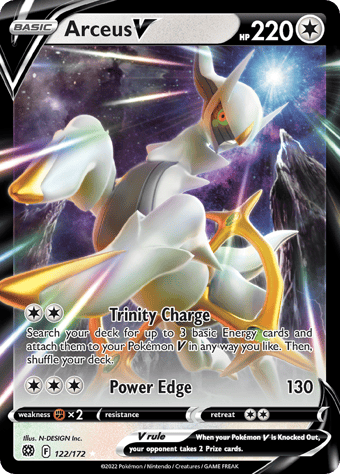 Arceus V Brilliant Stars Pokemon Card