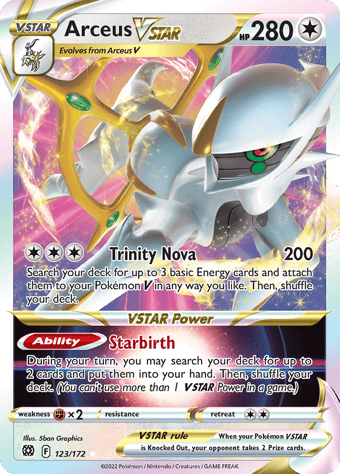 Arceus VSTAR Brilliant Stars Pokemon Card