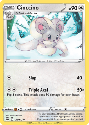 Cinccino Brilliant Stars Pokemon Card