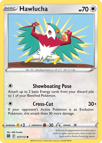 Hawlucha Brilliant Stars Pokemon Card