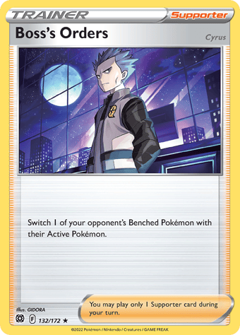 Boss's Orders (Cyrus) Brilliant Stars Pokemon Card