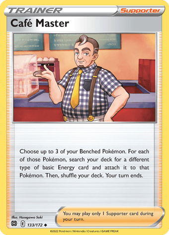 Cafe Master Brilliant Stars Pokemon Card