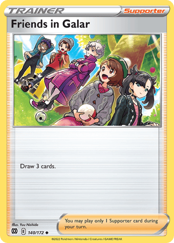 Friends in Galar Brilliant Stars Pokemon Card Friends in Galar Brilliant Stars Pokemon Card