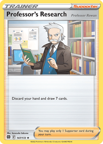 Professor's Research (Professor Rowan) Brilliant Stars Pokemon Card