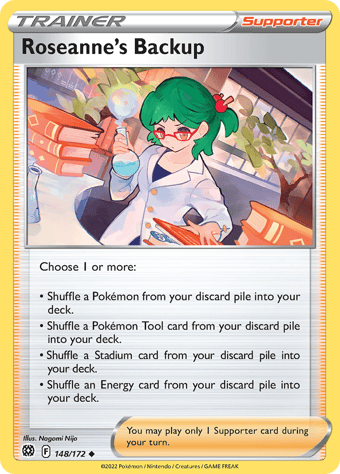Roseanne's Backup Brilliant Stars Pokemon Card