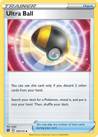 Ultra Ball Brilliant Stars Pokemon Card