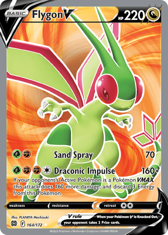 Flygon V Brilliant Stars Pokemon Card