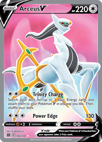 Arceus V Brilliant Stars Pokemon Card