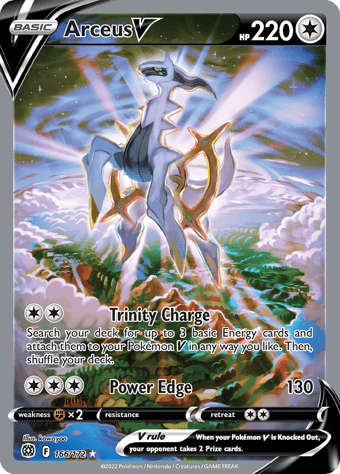 Arceus V Brilliant Stars Pokemon Card