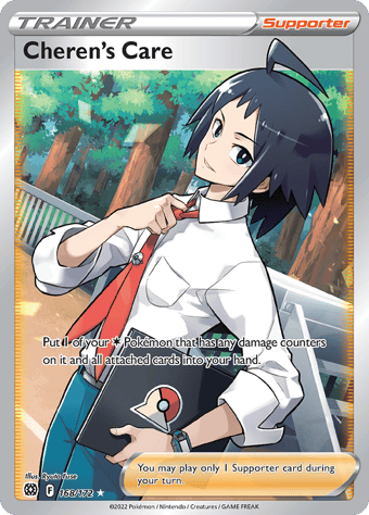 Cheren's Care Brilliant Stars Pokemon Card