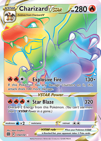 Charizard VSTAR Brilliant Stars Pokemon Card