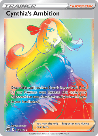 Cynthia's Ambition Brilliant Stars Pokemon Card