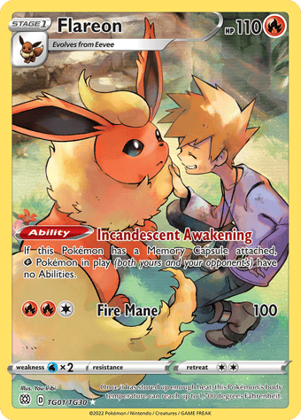 Flareon Brilliant Stars Pokemon Card