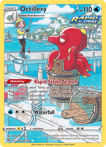 Octillery Brilliant Stars Pokemon Card