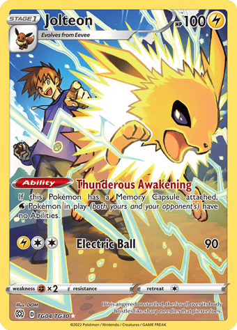 Jolteon Brilliant Stars Pokemon Card