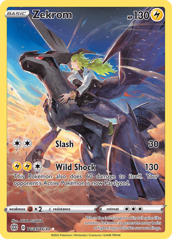 Zekrom Brilliant Stars Pokemon Card