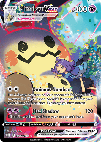 Mimikyu VMAX Brilliant Stars Pokemon Card