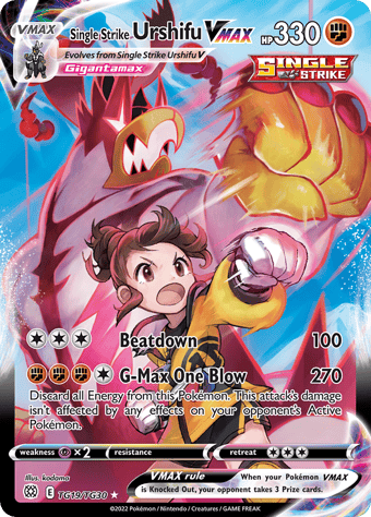 Single Strike Urshifu VMAX Brilliant Stars Pokemon Card