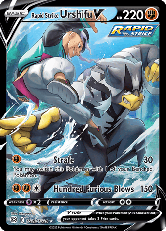 Rapid Strike Urshifu V Brilliant Stars Pokemon Card
