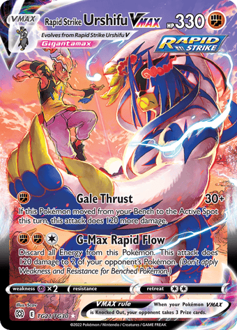 Rapid Strike Urshifu VMAX Brilliant Stars Pokemon Card
