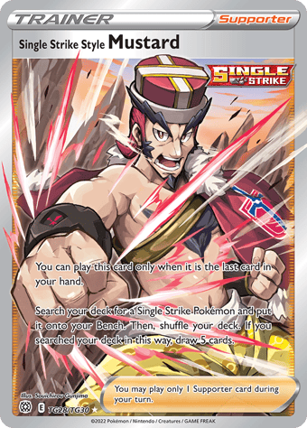 Single Strike Style Mustard Brilliant Stars Pokemon Card