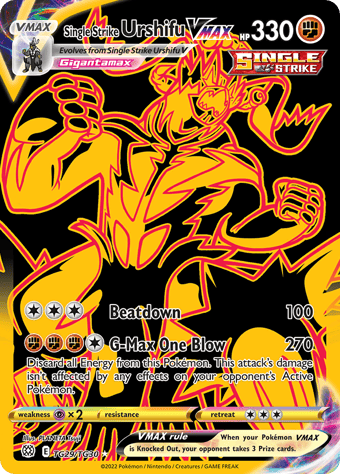 Single Strike Urshifu VMAX Brilliant Stars Pokemon Card